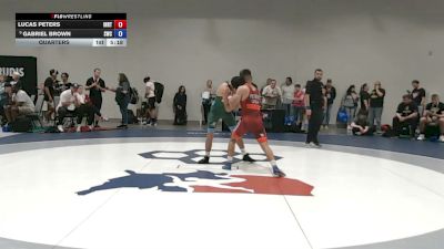 63 kg Quarters - Lucas Peters, Indiana RTC vs Gabriel Brown, Suples Wrestling Club