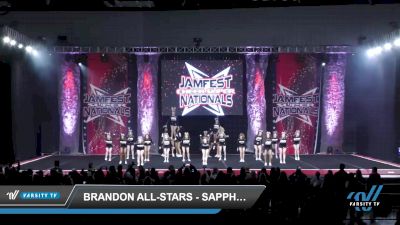 Brandon All-Stars - Sapphire [2022 L4 Senior - Medium - B Day 1] 2022 JAMfest Cheer Super Nationals