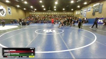 150 lbs Champ. Round 1 - David Medina, Camarillo vs Andres Quintana, Morro Bay