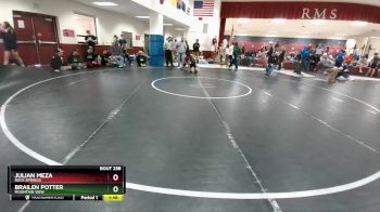 145 lbs Cons. Round 2 - Brailen Potter, Mountain View vs Julian Meza, Rock Springs