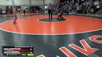 N-15 lbs Quarterfinal - Cole Lauterwasser, Hammerin Hawks vs Hudson Behrends, Waverly Area Wrestling Club