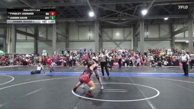 165 lbs Champ. Round 1 - Tynsley Leonard, Maize vs Jasmin Davis, Norton Wrestling Club