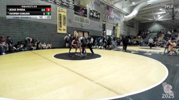 122 lbs Cons. Round 5 - Cooper Carling, Sierra Sabers vs Jesse Rivera, Red Wave Wrestling