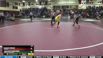 120 lbs Champ. Round 1 - Weston Kaestner, Benton Community vs Lucas Horak, Marion