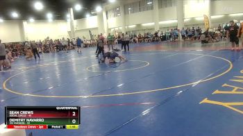 190 lbs Quarterfinals (8 Team) - Sean Crews, Social Circle vs Demitry Navarro, 212 Madison