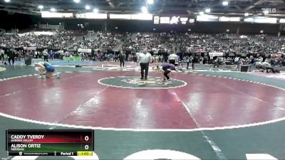 132 lbs Cons. Round 2 - Alison Ortiz, Meridian vs Caddy Tverdy, Garden Valley