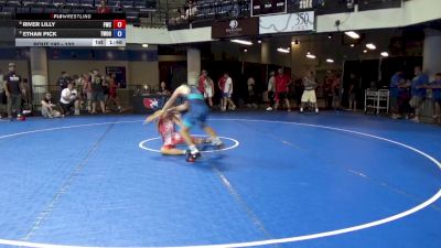 132 lbs Champ. Rd Of 16 - River Lilly, Franklin Wrestling Club vs Ethan Pick, Threestyle Wrestling Of Oklahoma