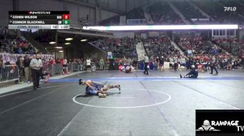 100 lbs Cons. Round 1 - Connor Blackwill, Quinter WC vs Cohen Wilson, Marysville