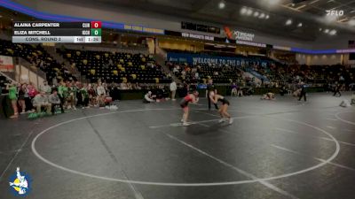 125 lbs Cons. Round 2 - Eliza Mitchell, Iowa City High vs Alaina Carpenter, Clinton