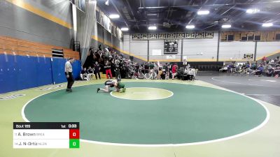 106 lbs Consi Of 8 #1 - Andrew Brown, Bristol Eastern vs Jose Negron-Ortiz, New London