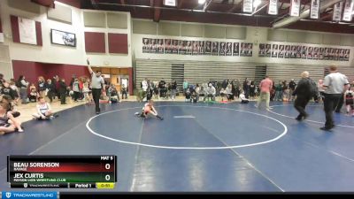 48 lbs Cons. Round 3 - Beau Sorenson, Ravage vs Jex Curtis, Payson Lion Wrestling Club