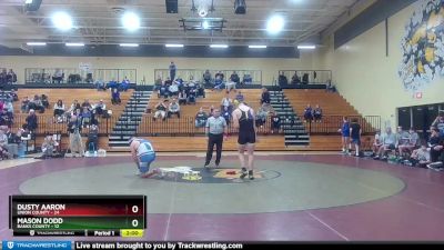 215 lbs 4th Wrestleback (16 Team) - Mason Dodd, Banks County vs Dusty Aaron, Union County