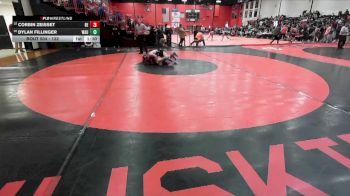 132 lbs Cons. Round 2 - Corbin Zeisset, Belleville (EAST) vs Dylan Fillinger, WAUCONDA