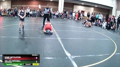 88 lbs Round 2 - Kellen Mitchell, Unattached vs Gabe Nettleton, Arlington