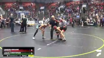 114 lbs 1st Place Match - Logan Christopher, Fenton WC vs Jamison Gregory, Pinckney WC