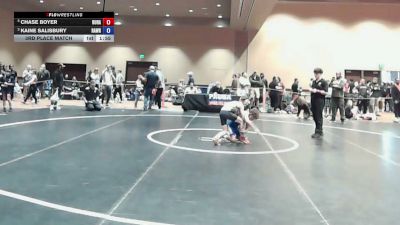 70 lbs 3rd Place Match - Chase Boyer, Hutchy Hammers vs Kaine Salisbury, Rampage Wrestling