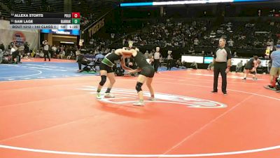 140 Class 1 lbs Semifinal - Sam Lage, Blair Oaks vs Allexa Storts, Polo