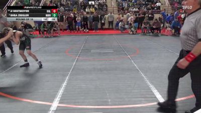 120_B lbs Round Of 16 - Jj Whitmoyer, Biglerville vs Shea Ziegler, Manheim Central