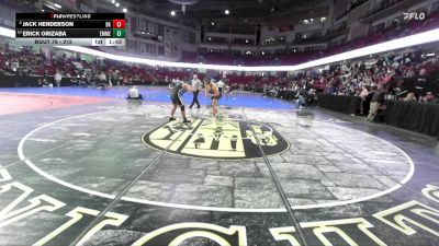 215 lbs Quarterfinal - Erick Orizaba, Emmett vs Jack Henderson, Bishop Kelly