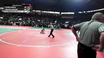 78 lbs Cons. Round 3 - Ayden Arnold, FOWCA vs Deacon VanDyke, TWM1