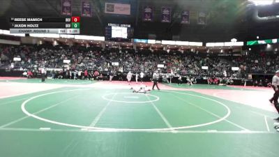 90 lbs Champ. Round 3 - Jaxon Holtz, BKV1 vs Reese Mamich, BKV1