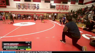 40 lbs Round 3 - Santos Hernandez, Moses Lake Wrestling Club vs Bryson Gallardo, Moses Lake Wrestling Club