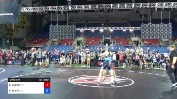 120 lbs Cons 8 #1 - Easton Cooper, Wisconsin vs Colin Martin, Virginia