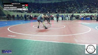 123 lbs Round Of 64 - Taylor White, Mustang Middle School vs Cooper Anderson, Glenpool JH