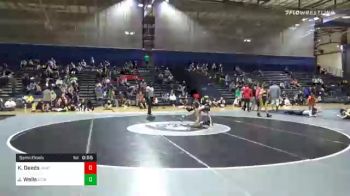 77 lbs Semifinal - Keegan Deeds, Unattached vs Jackson Wells, Icon
