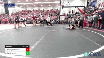 100 lbs Rr Rnd 1 - Xander Montgomery, Skiatook Youth Wrestling vs Jonah Roberts, HURRICANE WRESTLING ACADEMY