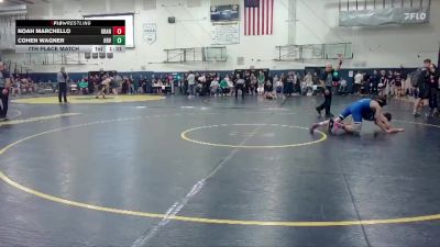 120 lbs 7th Place Match - Noah Marchello, Grant vs Cohen Wagner, Hood River Valley