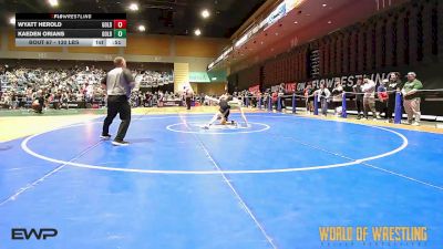 130 lbs Consi Of 16 #2 - Wyatt Herold, Gold Rush Wrestling Academy vs Kaeden Orians, Gold Rush