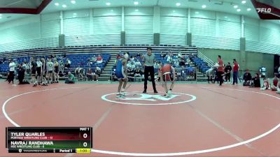 90 lbs Round 3 (6 Team) - Tyler Quarles, Portage Wrestling Club vs Navraj Randhawa, HSE Wrestling Club