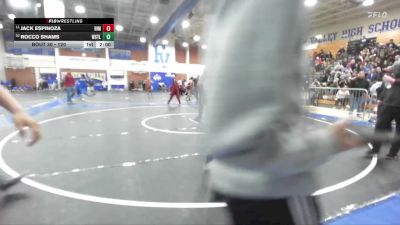 120 lbs Champ. Round 1 - Jack Espinoza, Rim Of The World vs Rocco Shams, Westlake
