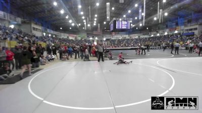 50 lbs Consi Of 8 #2 - Kruizemen Myers, Colorado Outlaws vs Kolt Luster, Moffat County Youth Wrestling