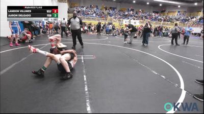 96 lbs Semifinal - Landon Villines, Weatherford Youth Wrestling vs Aaron Delgado, Prime Wrestling