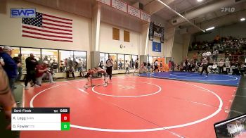 46 lbs Semifinal - Kayde Legg, Barnsdall Youth Wrestling vs Owden Fowler, Chandler Takedown Club