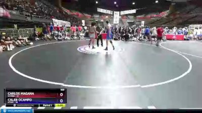 165 lbs Round 2 (8 Team) - Carlos Magana, SCVWA vs Caleb Ocampo, KTWA