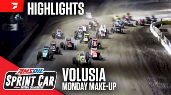 Highlights | 2024 USAC Sprints Monday Make-Up at Volusia Speedway Park