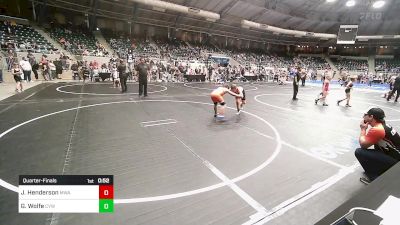 105 lbs Quarterfinal - Jensen Henderson, Morris Wrestling Association vs Grayson Wolfe, Coweta Tiger Wrestling