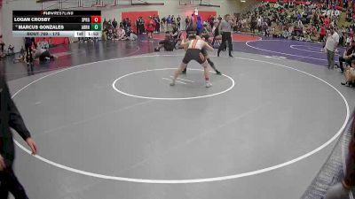 175 lbs Champ. Round 3 - Logan Crosby, Sprague vs Marcus Gonzales, Auburn
