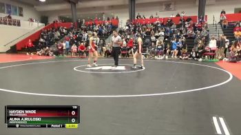 115 lbs Cons. Round 2 - Hayden Wade, Williamsburg vs Alina Ajruloski, Independence