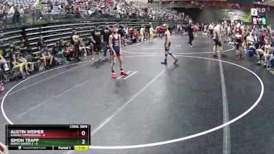 85 lbs Semis & 1st Wrestleback (8 Team) - Austin Weimer, Kansas Copperheads vs Simon Trapp, North Dakota 2