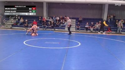149 lbs Cons. Round 7 - Ethan Elliot, Southeast Community College vs Miles Harris, Western Colorado University