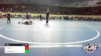 73 lbs Final - Hunter Lugo, Liberty Warrior Wrestling Club vs Anthony Martinez, Mesquite Wrestling Club