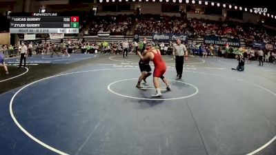 D 2 215 lbs Champ. Round 1 - Lucas Guidry, Teurlings Catholic vs Zyler Guidry, Sam Houston