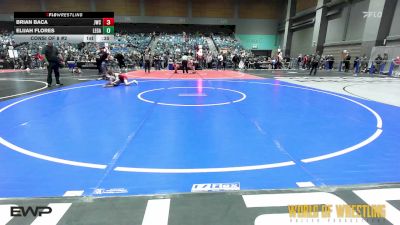 85 lbs Consi Of 8 #2 - Brian Baca, Juggernaut Wrestling Club vs Elijah Flores, Legacy Wrestling Center
