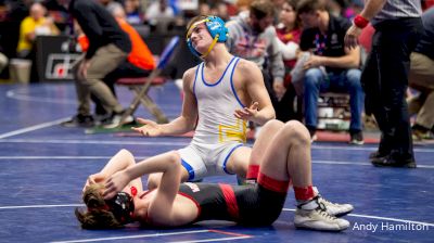 1A-106 lbs Quarterfinal - Hayden Schwab, Don Bosco vs Ethan Humphrey, West Branch