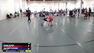 106 lbs Placement Matches (8 Team) - Chase McVige, New York Blue vs Drayger Cloward, Utah