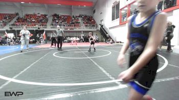 46 lbs Semifinal - Tucker Hawkins, Checotah Matcats vs Maverick Coffman, Sallisaw Takedown Club